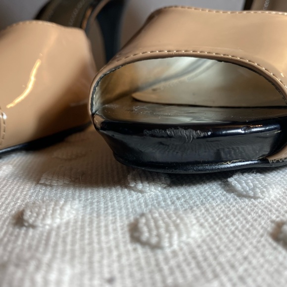 STYLE & COMPANY Nude and Black Peep-Toe Heel - Picture 15 of 16